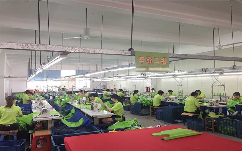 XIAMEN GREENLIKE BAG CO.,LTD linha de produção do fabricante