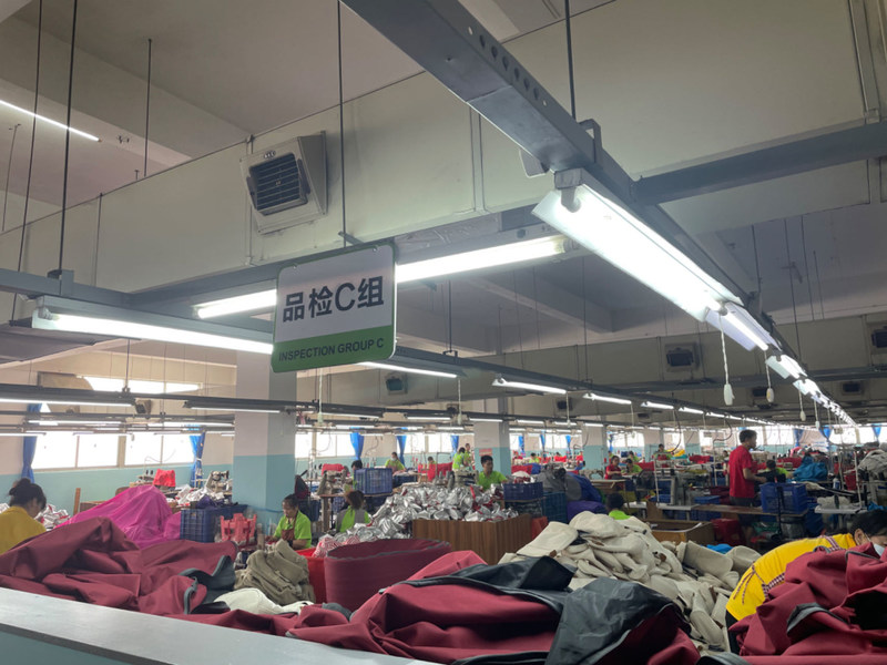 XIAMEN GREENLIKE BAG CO.,LTD linha de produção do fabricante